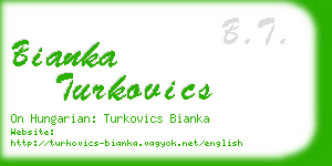 bianka turkovics business card
